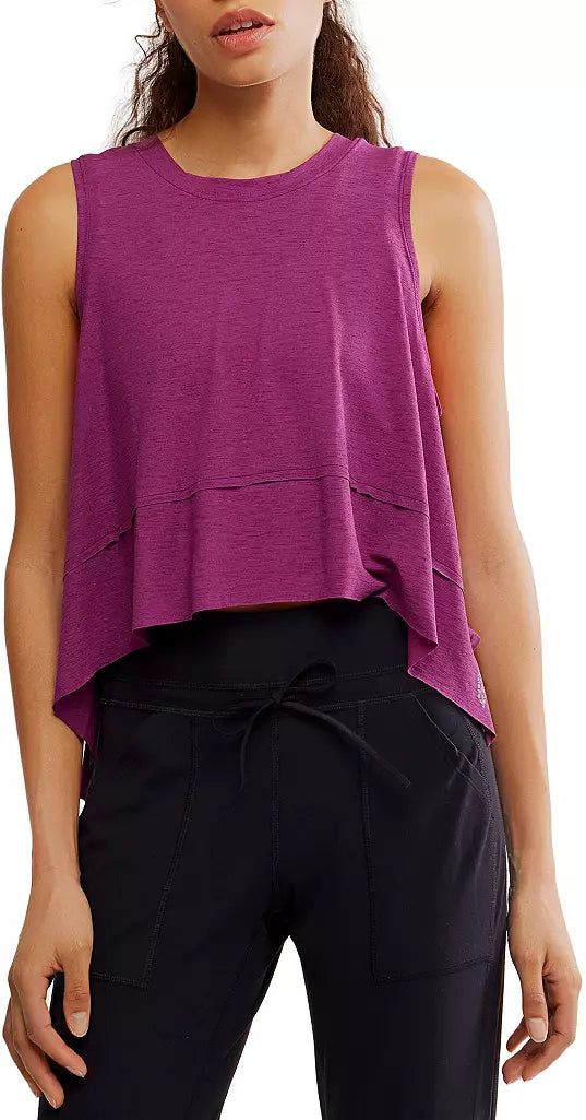 Deep Mulberry Tempo Tank- Free People Movement