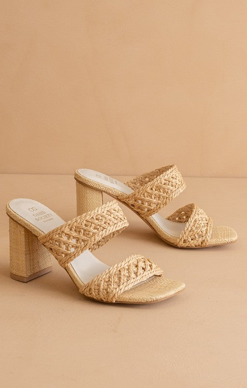 Barbara Woven Double Band Heel