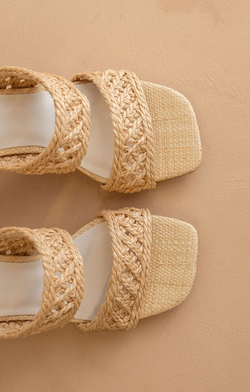 Barbara Woven Double Band Heel