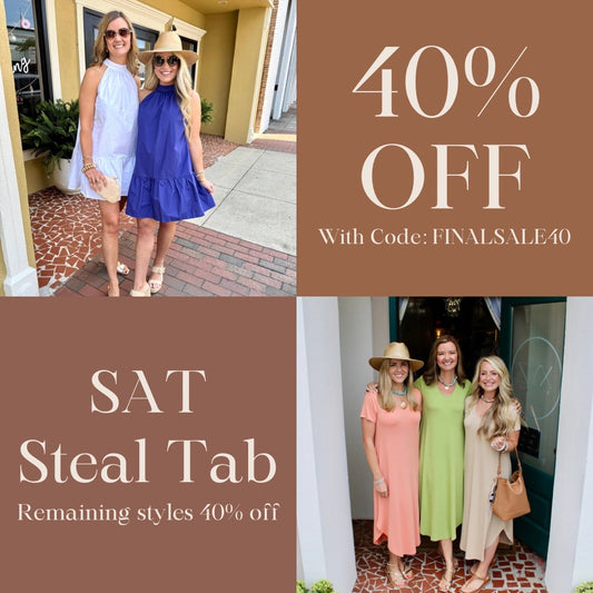 40% off Saturday Steal Tab