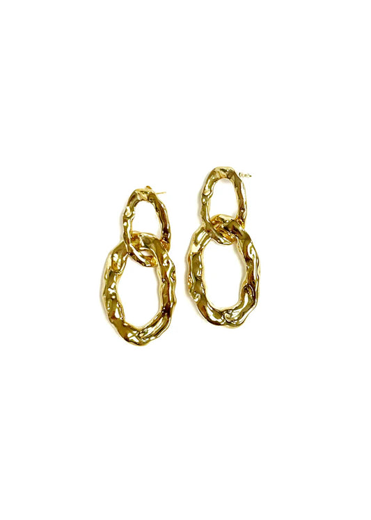 Solus Gold Earrings-Betsy Pittard