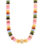 Colorful Metal Ball & Beads Necklace