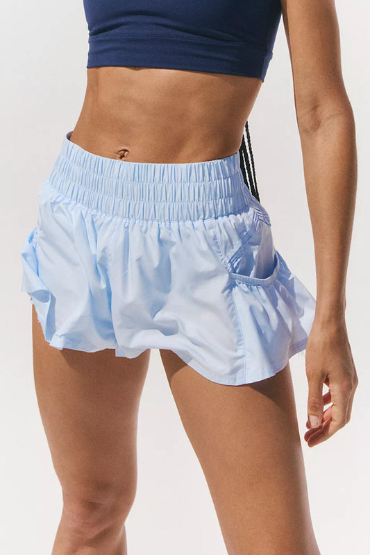 Baseline Blue Get Your Flirt On Shorts- Free People Movement