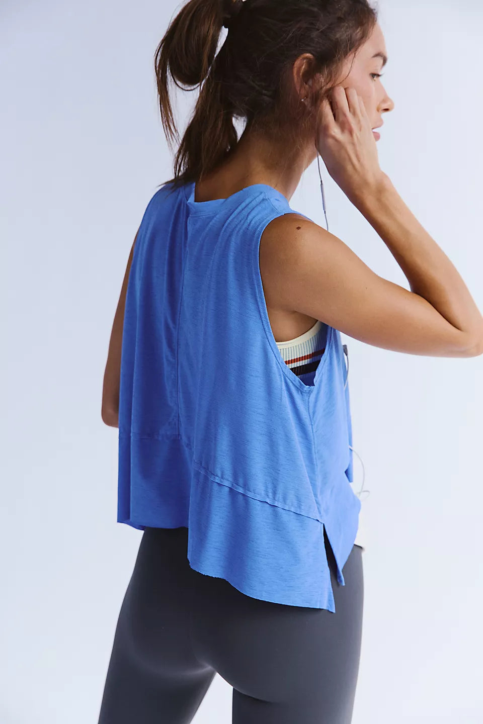 Riveria Blue Tempo Tank- Free People Movement