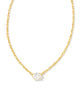 Cailin Gold Pendant Necklace in White CZ-Kendra Scott