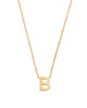Letter Pendant Necklace in Gold