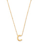 Letter Pendant Necklace in Gold