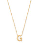 Letter Pendant Necklace in Gold