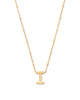 Letter Pendant Necklace in Gold