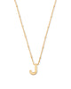 Letter Pendant Necklace in Gold