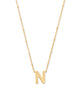 Letter Pendant Necklace in Gold