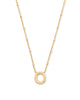 Letter Pendant Necklace in Gold