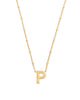 Letter Pendant Necklace in Gold