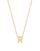 Letter Pendant Necklace in Gold