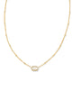 Mini Elisa Gold Ivory Mother of Pearl Pendant Necklace-Kendra Scott