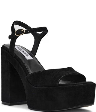 Odina Black Suede Heel