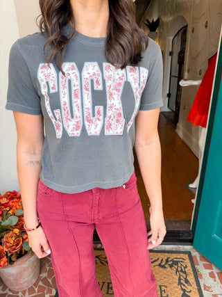 Cocks Floral Print Tee