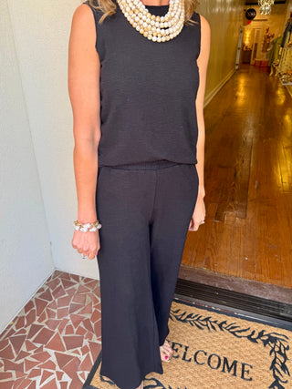 Cotton Slub Tank & Pants Set-Saturday Steal