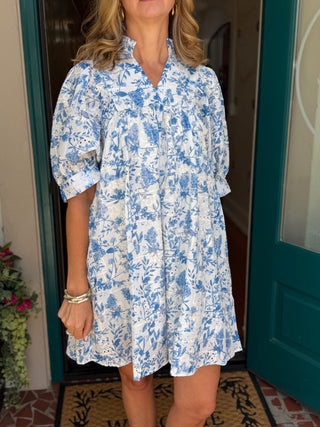 Indigo Veil Dress