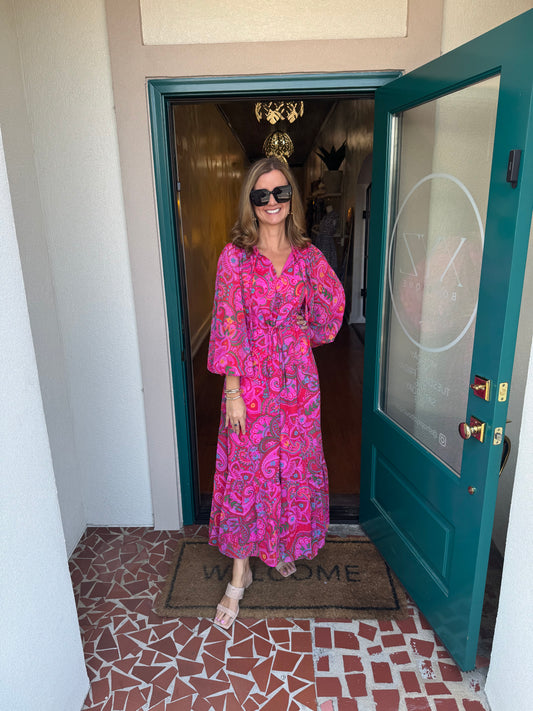 Anais Floral Mauder Balloon Maxi Dress