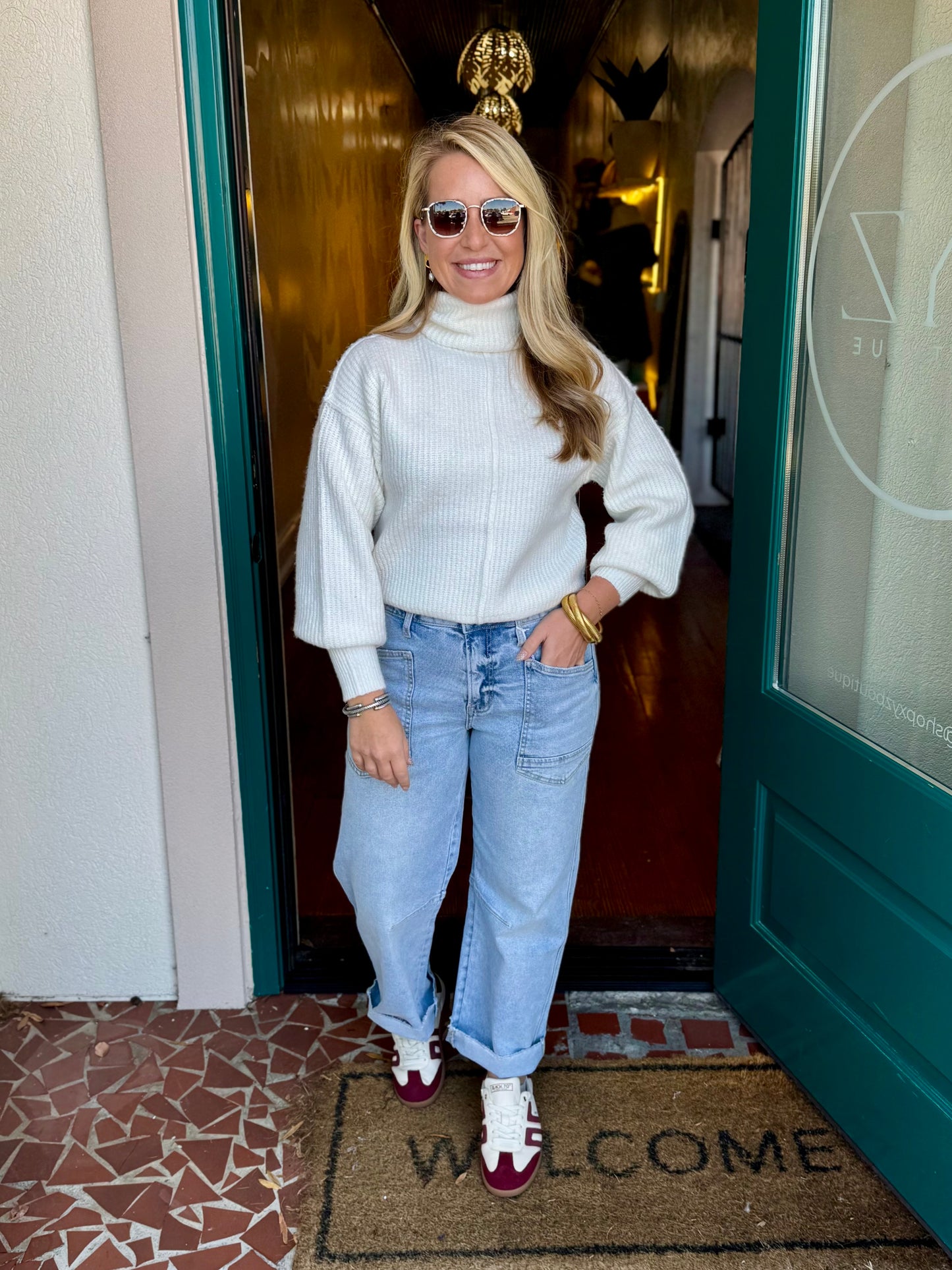 Turtleneck Knit Sweater-Sunday Steal