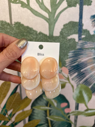 Acrylic Oval Earrings