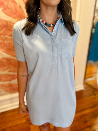 Collared Button Up Dress-Saturday Steal