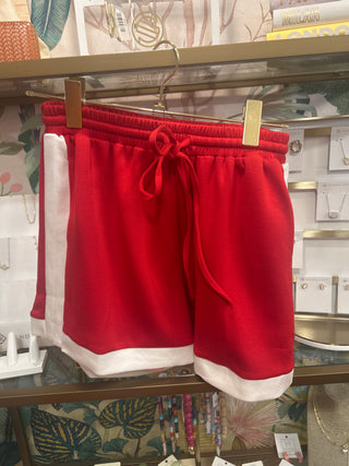 Contrast Trim Shorts