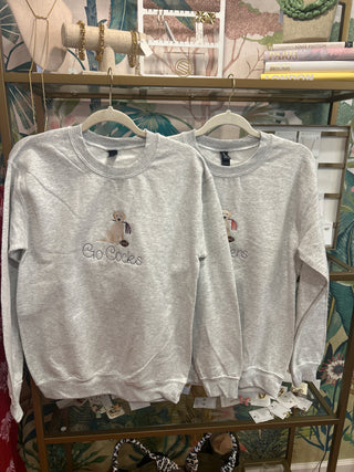 Dog Pompom Game Day Sweatshirts
