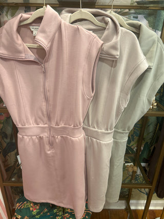 Modal Zip Front Dress-Saturday Steal