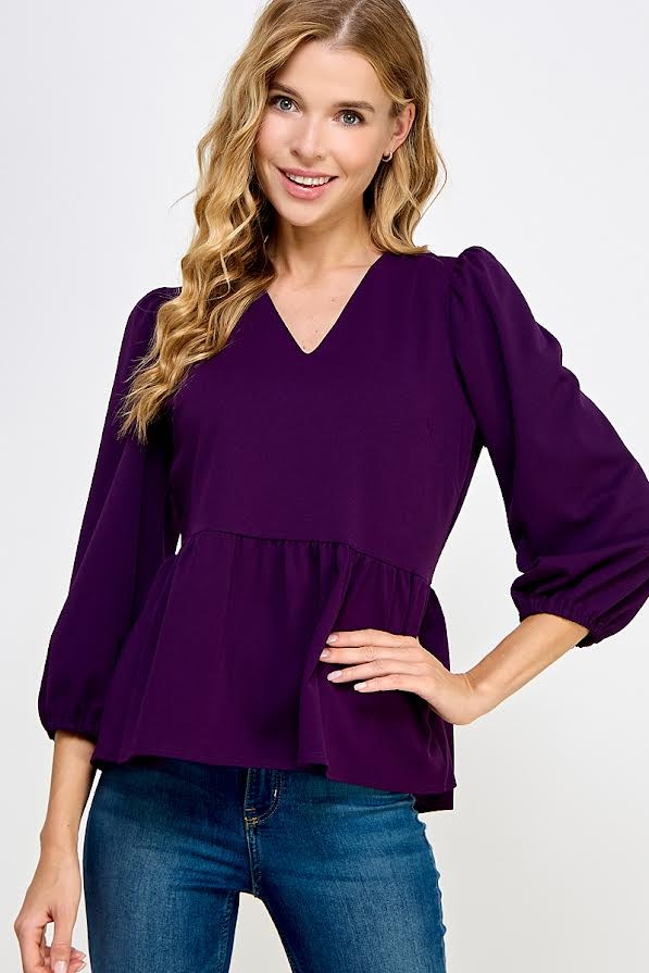 Easy Peplum Top