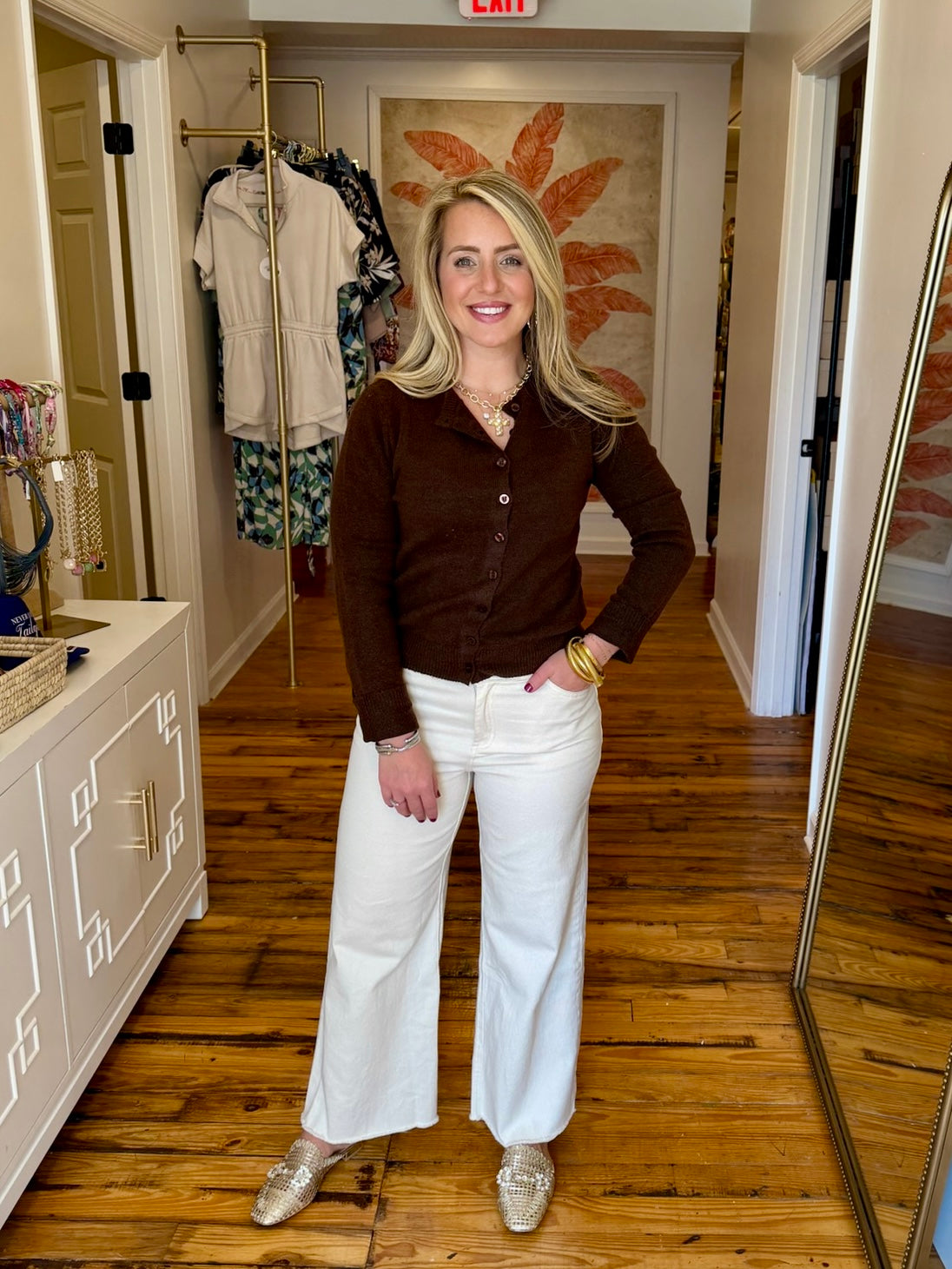 Round Neck Button Down Cardigan Sweater-Saturday Steal