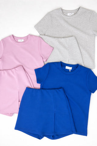 Modal Short Sleeve Skort Set