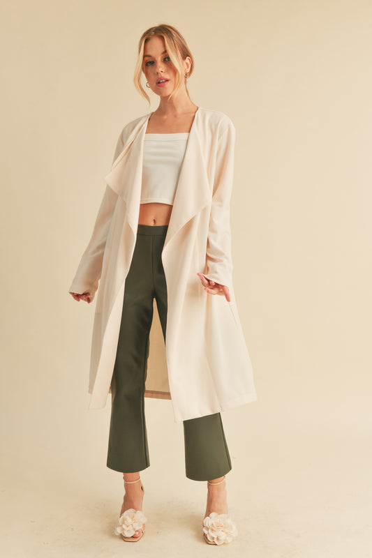 Vegan Leather Crop Flare Pants