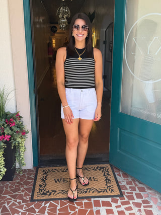 Striped Sleeveless Tank Top