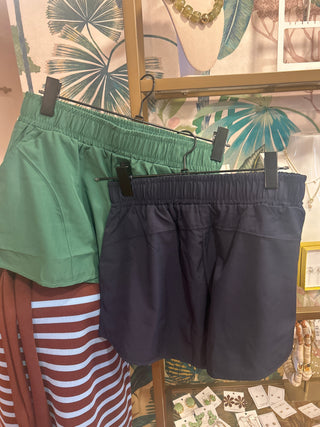 Elastic Waistband Athleisure Shorts-Saturday Steal