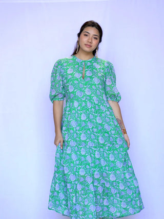 Green Paisley Maxi Dress