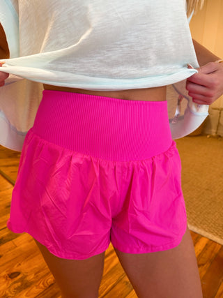 Fuschia Flirt Carpe Diem Shorts-Free People Movement