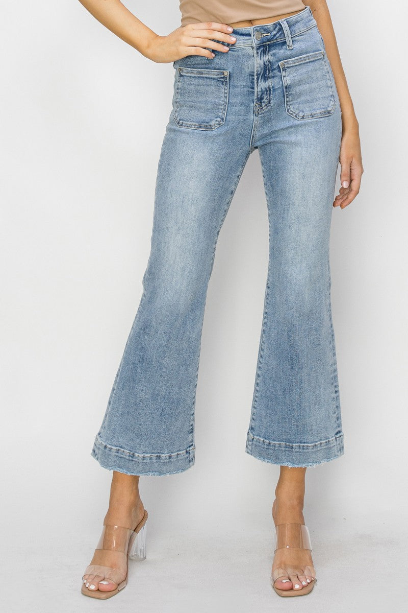 Hollis Patch Pocket Cropped Denim