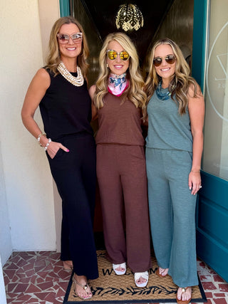 Cotton Slub Tank & Pants Set-Saturday Steal