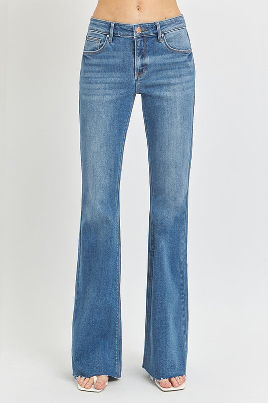 Sophie Mid Rise Flare Denim