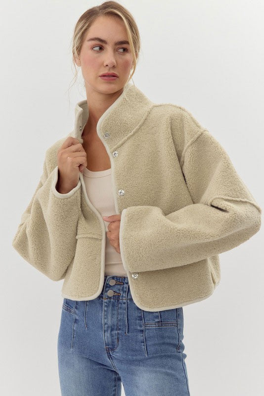 Sherpa High Neck Jacket