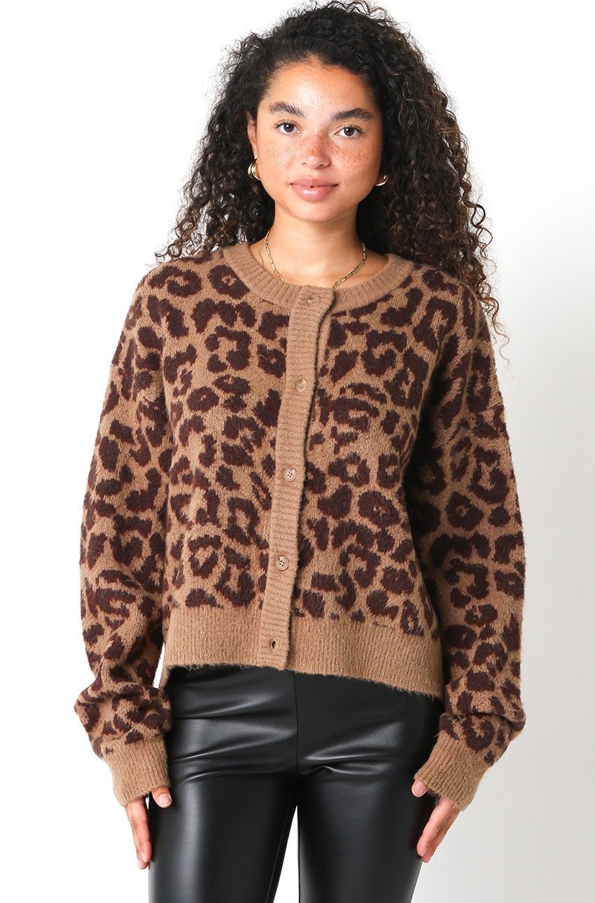 Winona Animal Print Cardigan