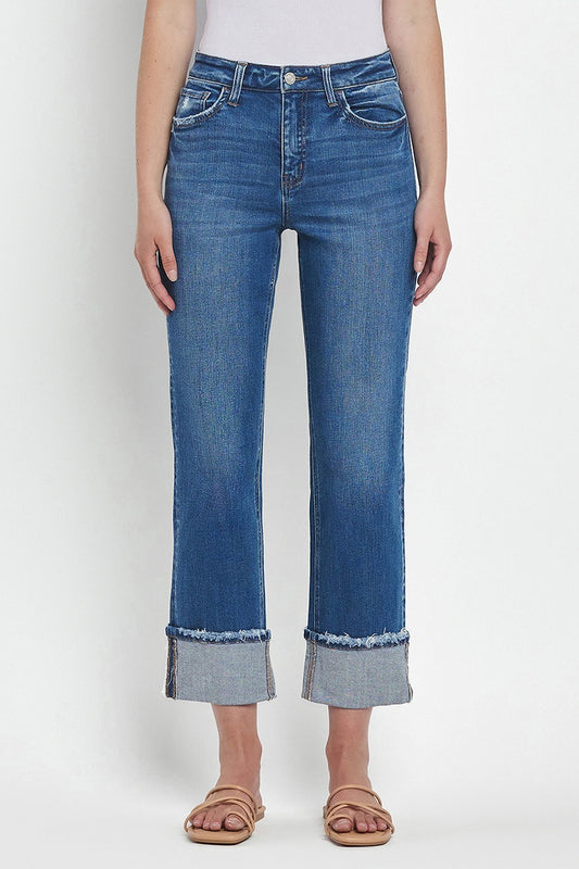 Victoria Cuffed Straight Jean