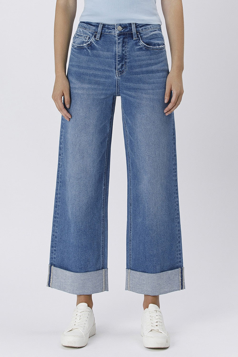 Emmy Double Cuffed Baggy Jeans