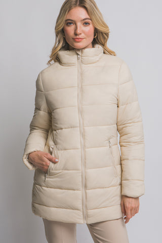 Long Quilted Puffer Coat-Saturday Steal