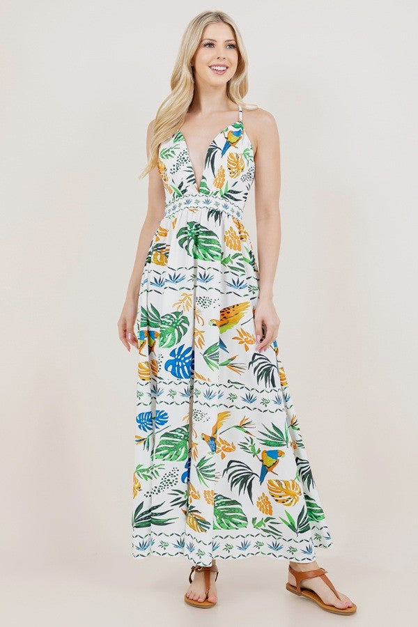 Turks Sleeveless V-Neck Maxi