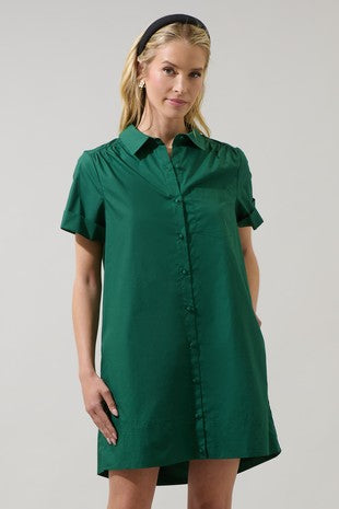 Yamina Collared Shift Dress