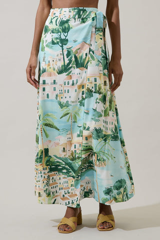 Piti Town Maxi Wrap Skirt