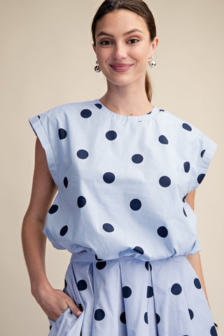 Round Neck Band Bubble Top